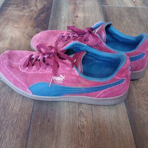 Puma Men’s Maroon Liga Suede Classic Sneakers Size 8